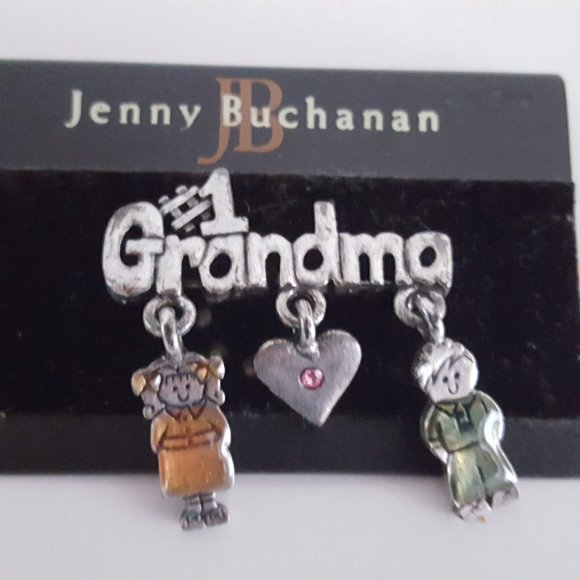 #1 Grandma Pin Brooch Jenny Buchanan The Bonton - Picture 4 of 11